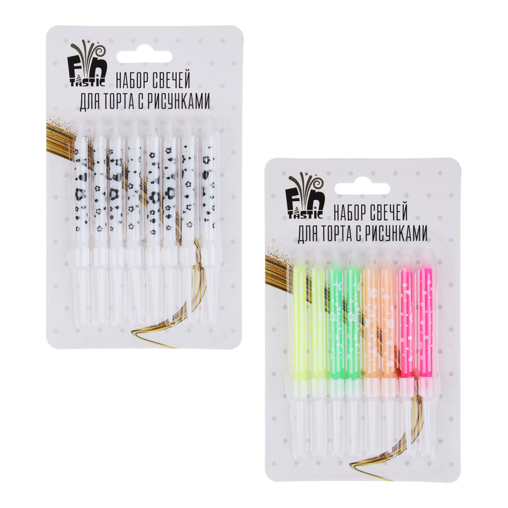 FNtastic Набор свечей для торта с рисунками, 9х15 см, арт.№ 506-045