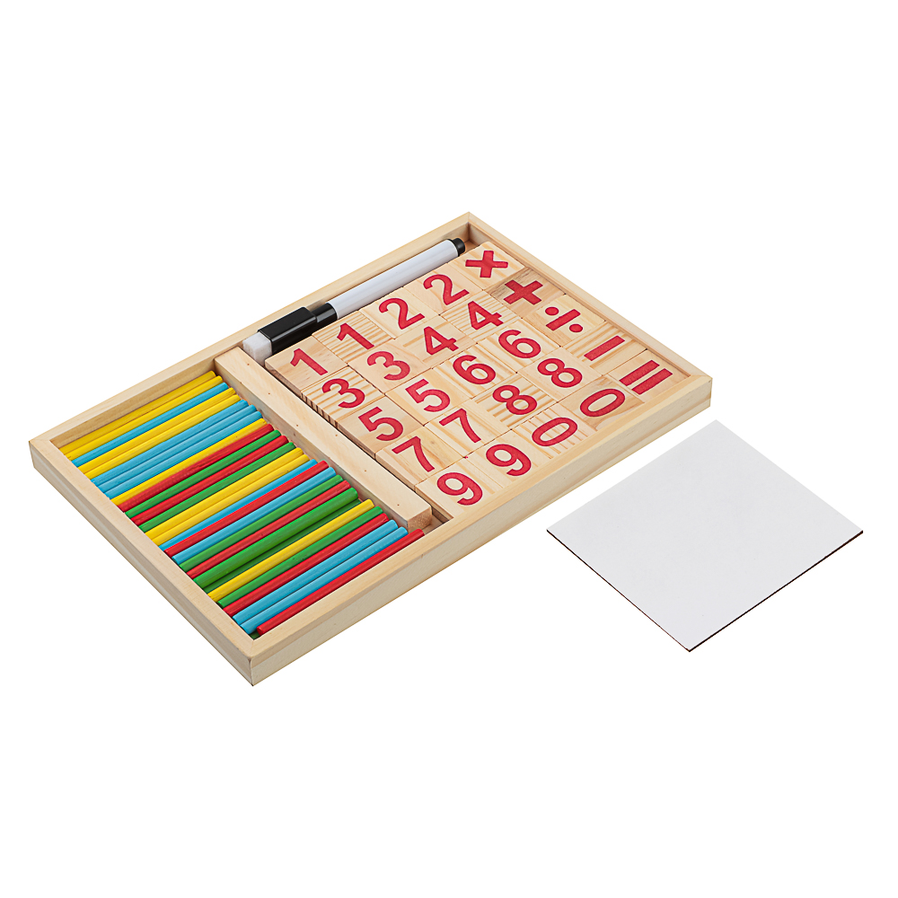 ИГРОЛЕНД Набор развивающий "Первый счет", 23x1,7x15см, дерево, арт.№ 262-499