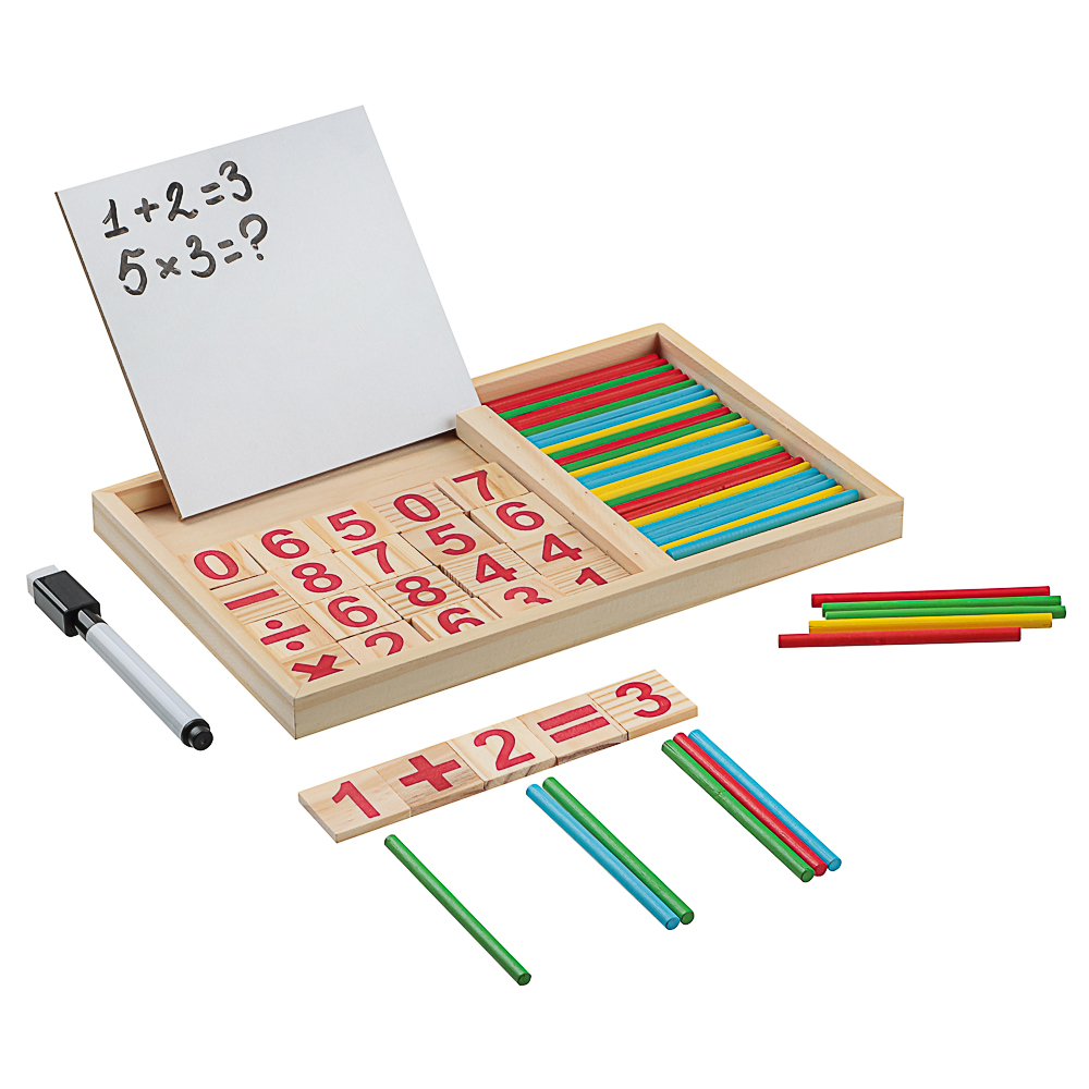 ИГРОЛЕНД Набор развивающий "Первый счет", 23x1,7x15см, дерево, арт.№ 262-499