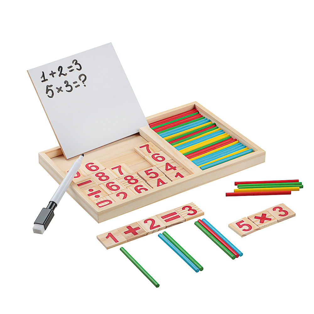 ИГРОЛЕНД Набор развивающий "Первый счет", 23x1,7x15см, дерево, арт.№ 262-499