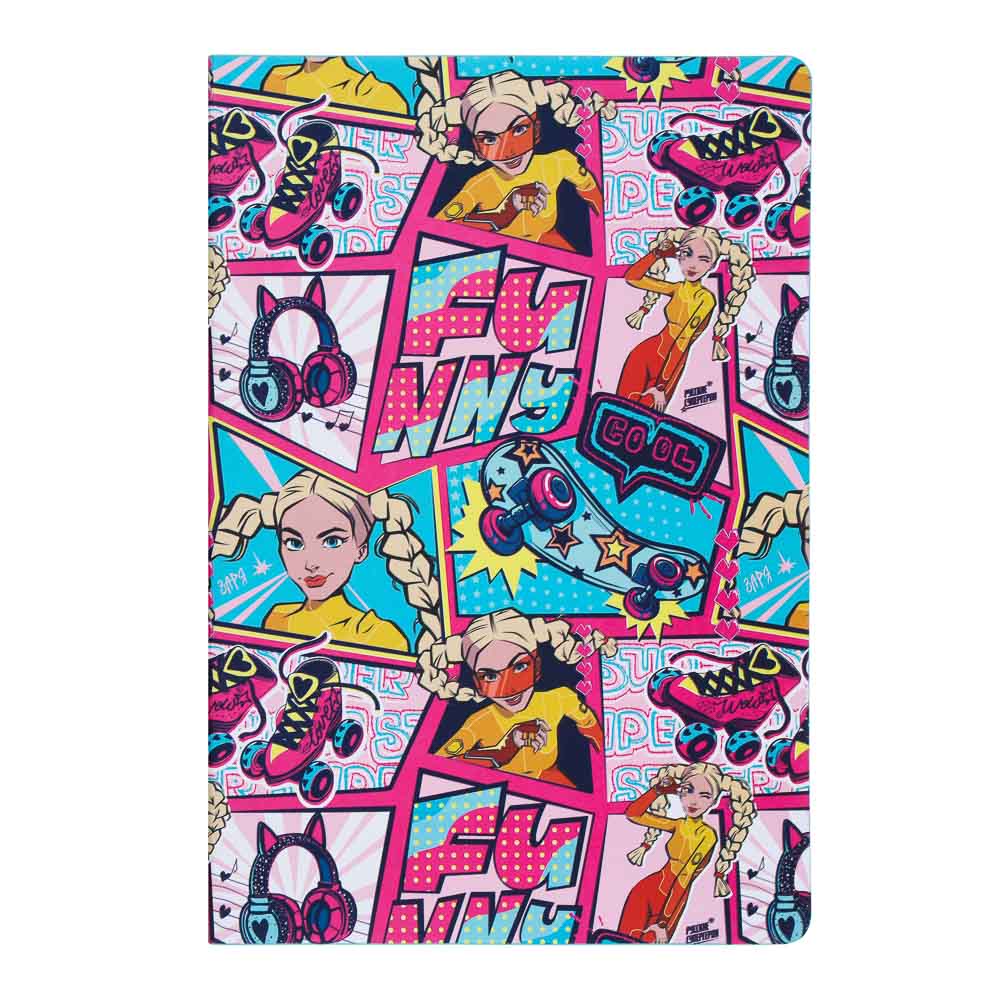 BY Русские Супергерои Бизнес - блокнот А5, 192стр., гибкая обл., цв.срез, закл., "Заря Фэшн", арт.№ 801-020