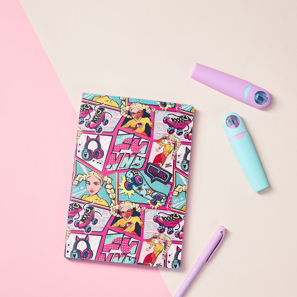 BY Русские Супергерои Бизнес - блокнот А5, 192стр., гибкая обл., цв.срез, закл., "Заря Фэшн", арт.№ 801-020