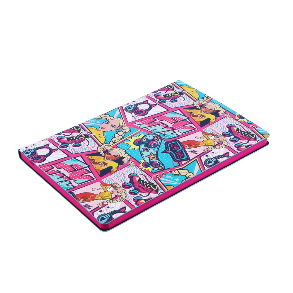 BY Русские Супергерои Бизнес - блокнот А5, 192стр., гибкая обл., цв.срез, закл., "Заря Фэшн", арт.№ 801-020