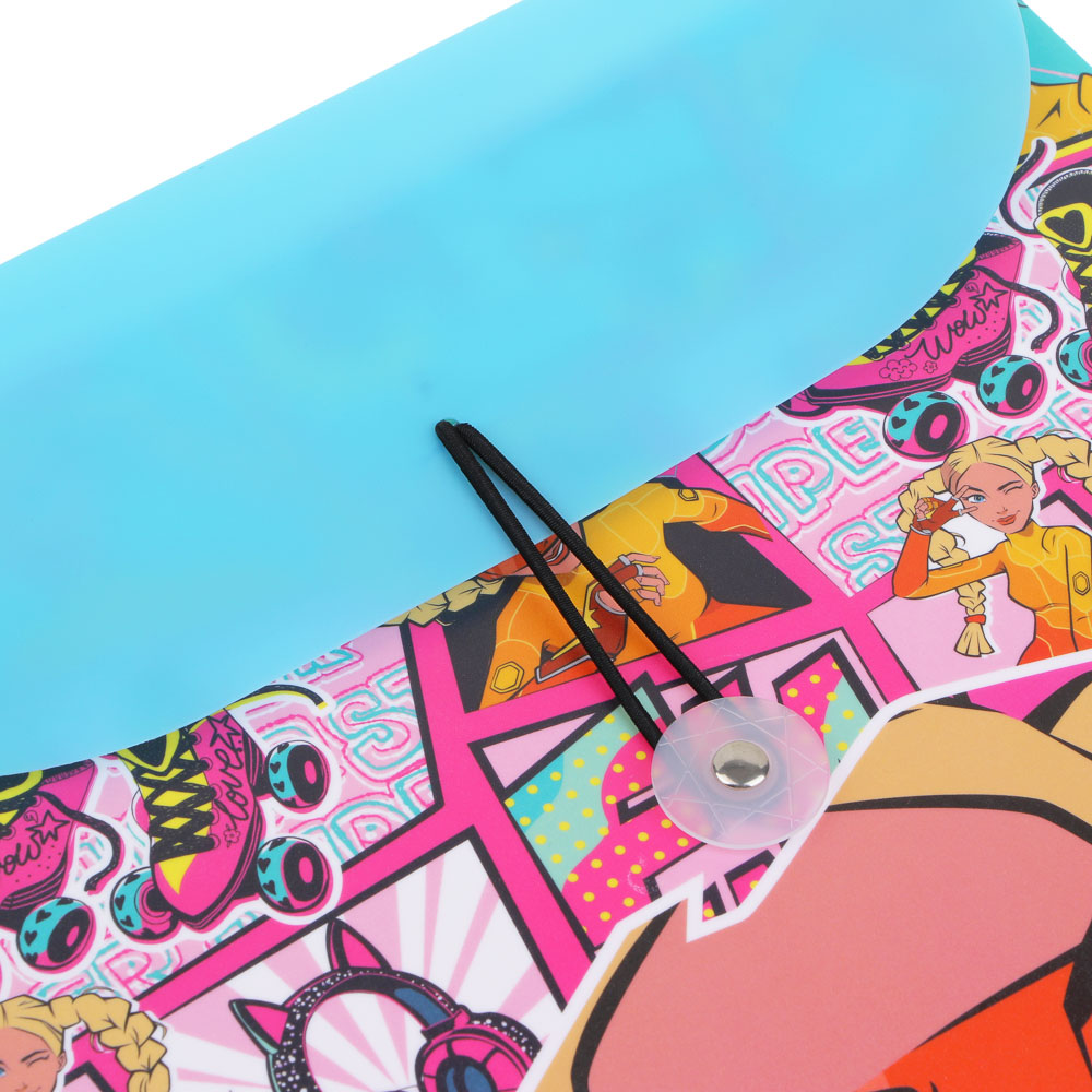 Папка-портфель BY Русские Супергерои "Заря" 32,8x24,8см, д/A4, 6отд., расшир., резинка, пл.0,6мм, арт.№ 801-023