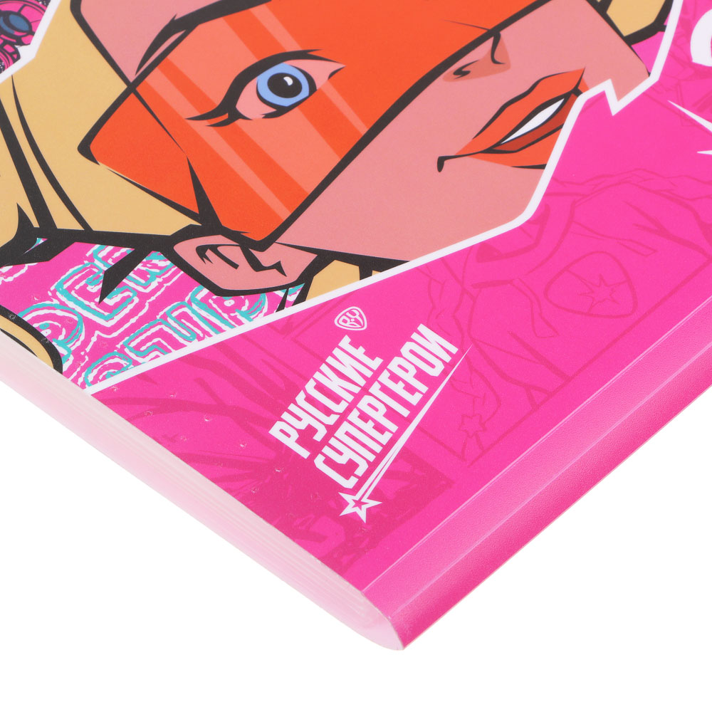 Папка-портфель BY Русские Супергерои "Заря" 32,8x24,8см, д/A4, 6отд., расшир., резинка, пл.0,6мм, арт.№ 801-023