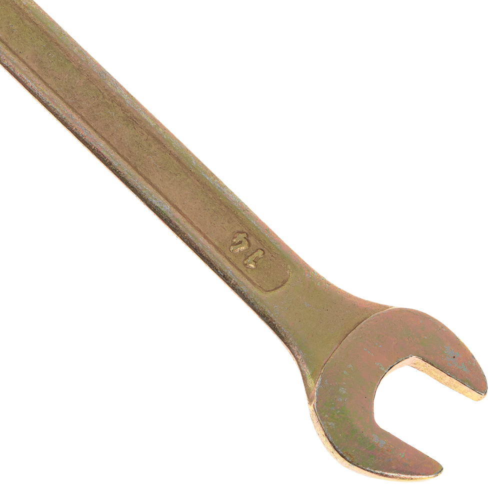 ЕРМАК Ключ рожково-накидной, 14мм, желтый цинк, арт.№ 736-059