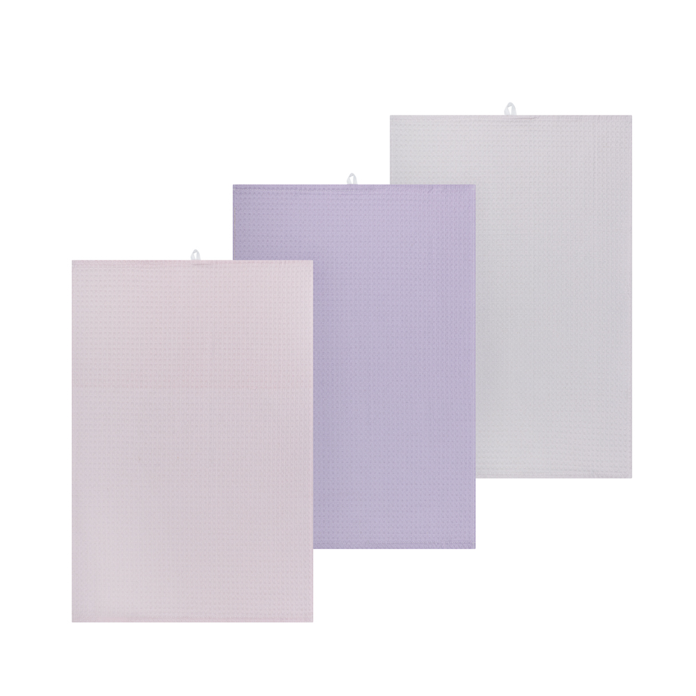 PROVANCE Ботаника Комплект вафельных полотенец 3шт, 40х60см,100% хлопок, арт.№ 488-187