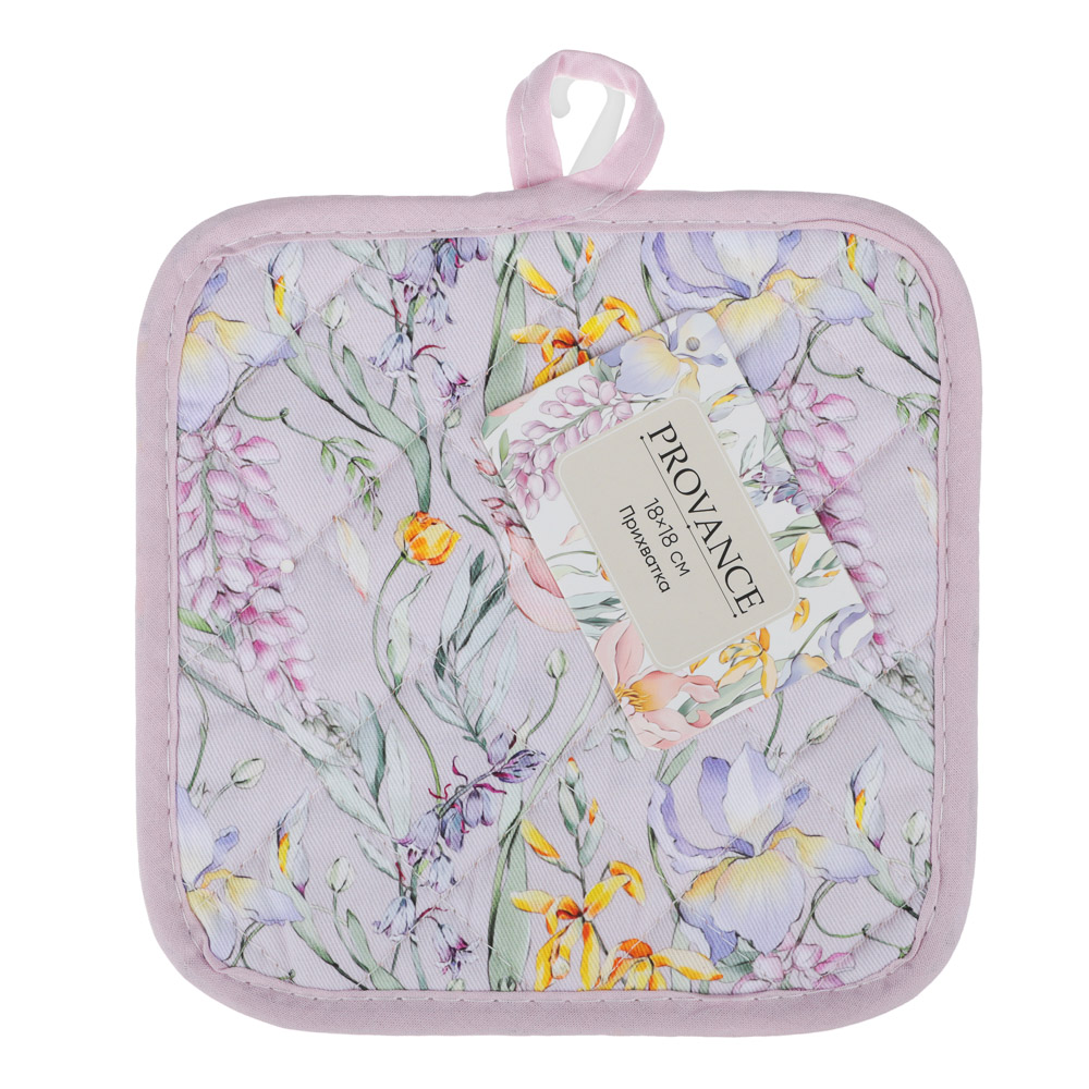 PROVANCE Ботаника Прихватка 18х18см, 100% хлопок, 2 дизайна, арт.№ 488-188