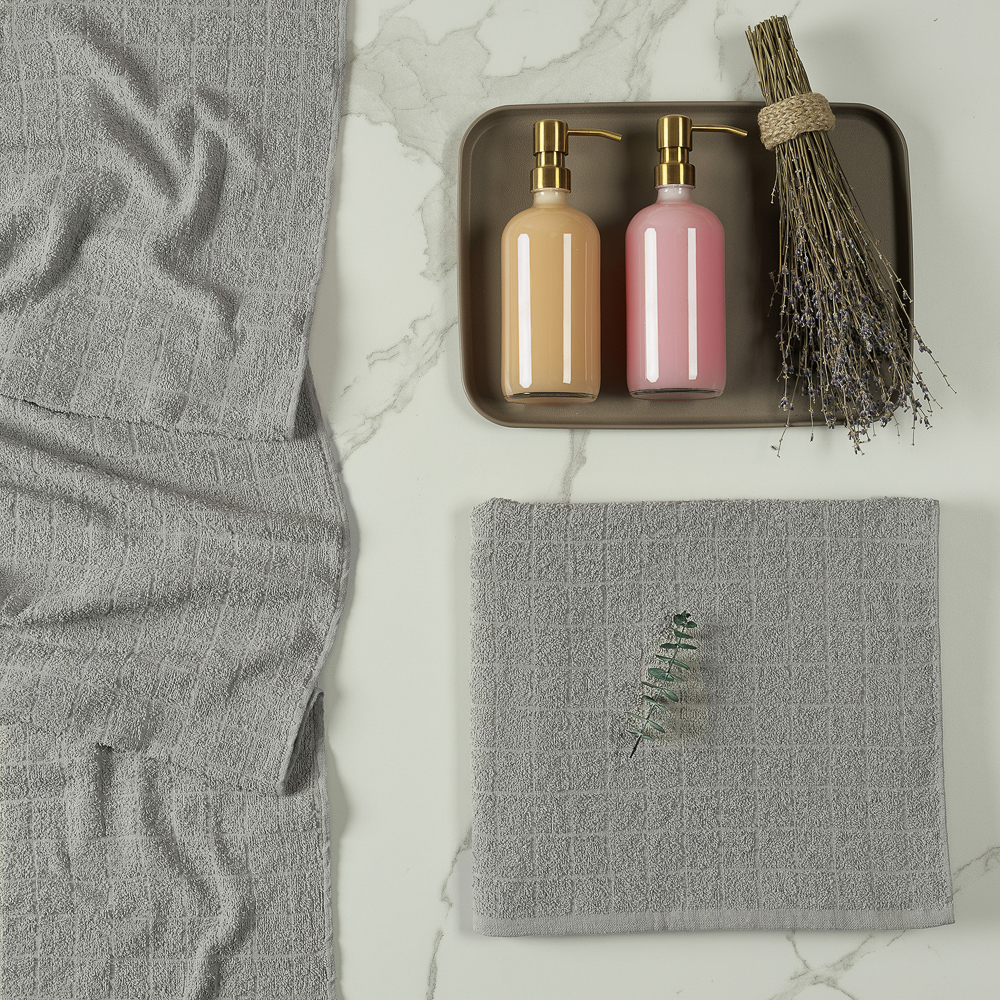 PROVANCE Линт Полотенце махровое, 100% хлопок, 70х130см, серый, арт.№ 484-021