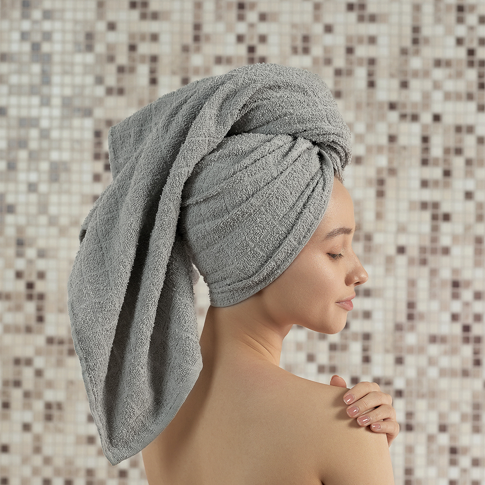 PROVANCE Линт Полотенце махровое, 100% хлопок, 70х130см, серый, арт.№ 484-021