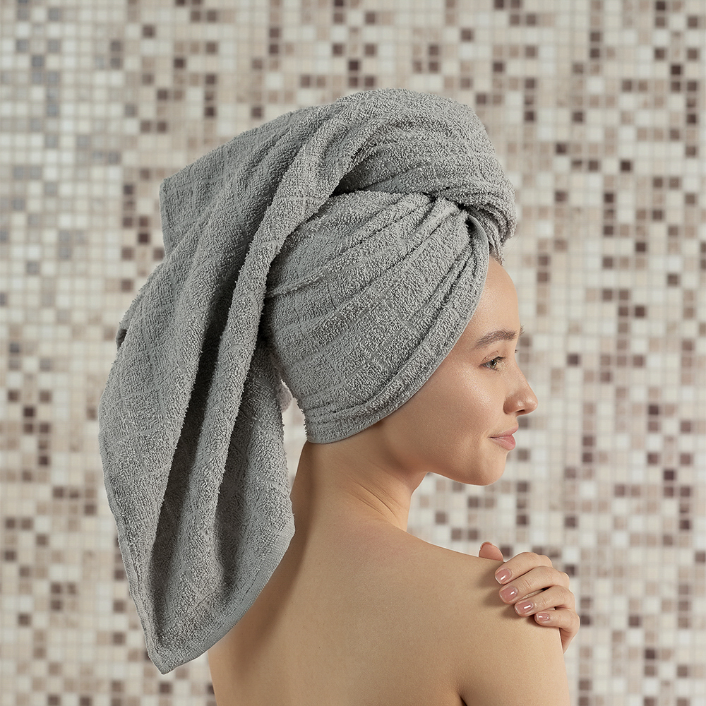 PROVANCE Линт Полотенце махровое, 100% хлопок, 70х130см, серый, арт.№ 484-021