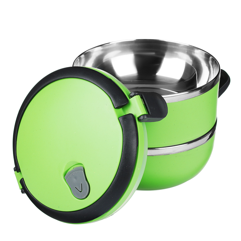 VETTA Ланч-бокс 14см, 2 отделения, 1,4л, 2 цвета, арт.№ 841-711