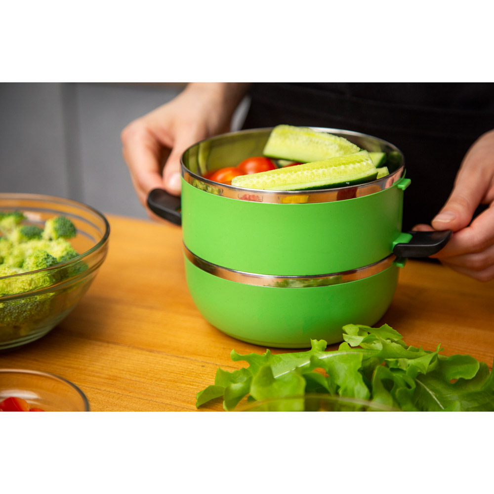 VETTA Ланч-бокс 14см, 2 отделения, 1,4л, 2 цвета, арт.№ 841-711