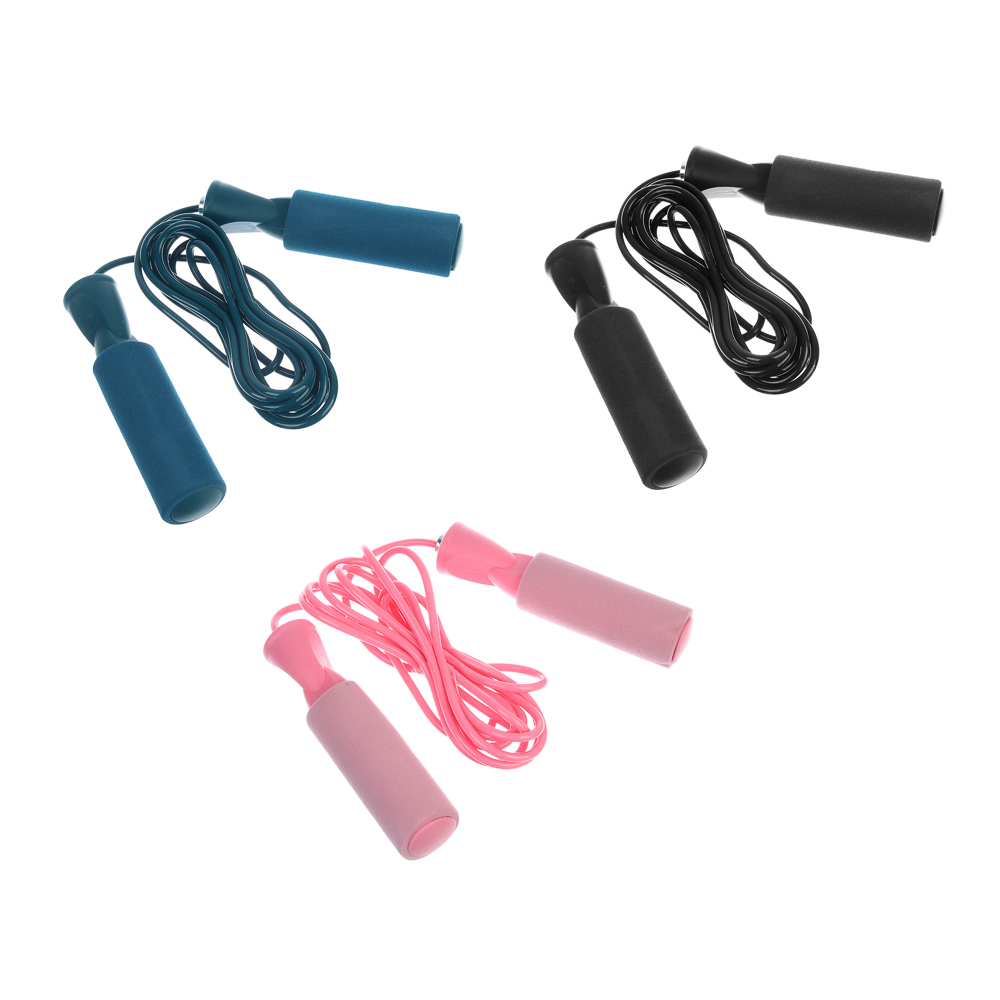 Скакалка тм BY SPORT, 2,8м, d4,2мм, 608Z, ПВХ, ПП, БНК, 3 цвета, арт.№ 190-033