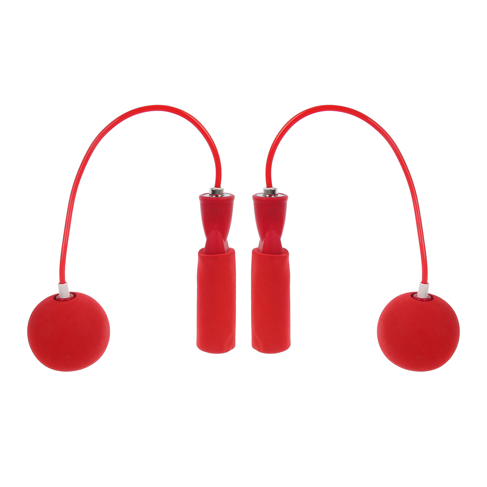 Скакалка беспроводная тм BY SPORT, d5мм, утяжелители d6,5см, 608Z, ПП, ПВХ, ЭВА, 4 цвета, арт.№ 190-034