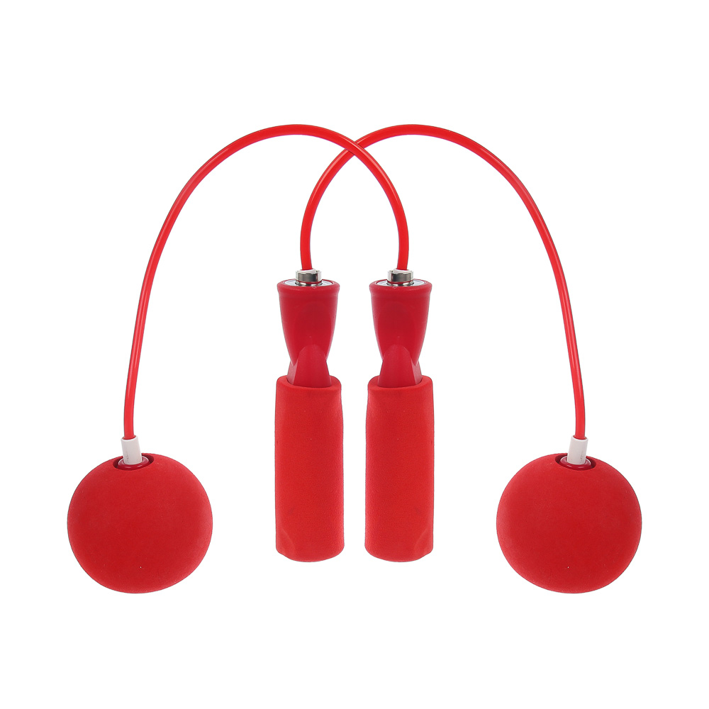 Скакалка беспроводная тм BY SPORT, d5мм, утяжелители d6,5см, 608Z, ПП, ПВХ, ЭВА, 4 цвета, арт.№ 190-034