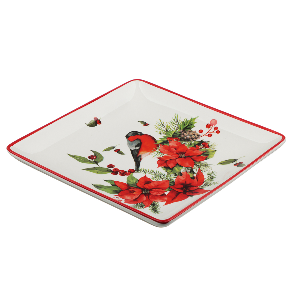 MILLIMI Винтер Блюдо квадратное, 21,5х3см, керамика, арт.№ 820-827