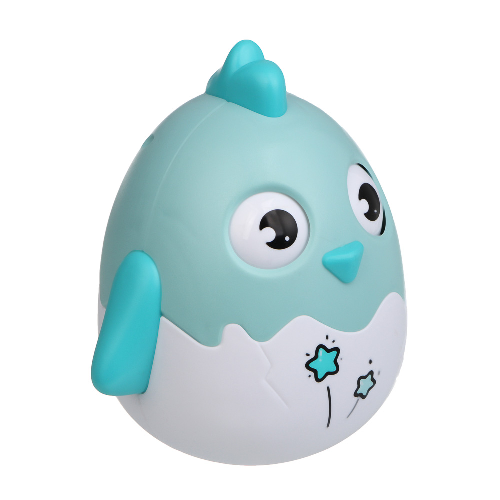 Развивающая игрушка неваляшка ИГРОЛЕНД "Цыпленок", ABS, 12х11,2х8,4см, 3 дизайна, арт.№ 889-095