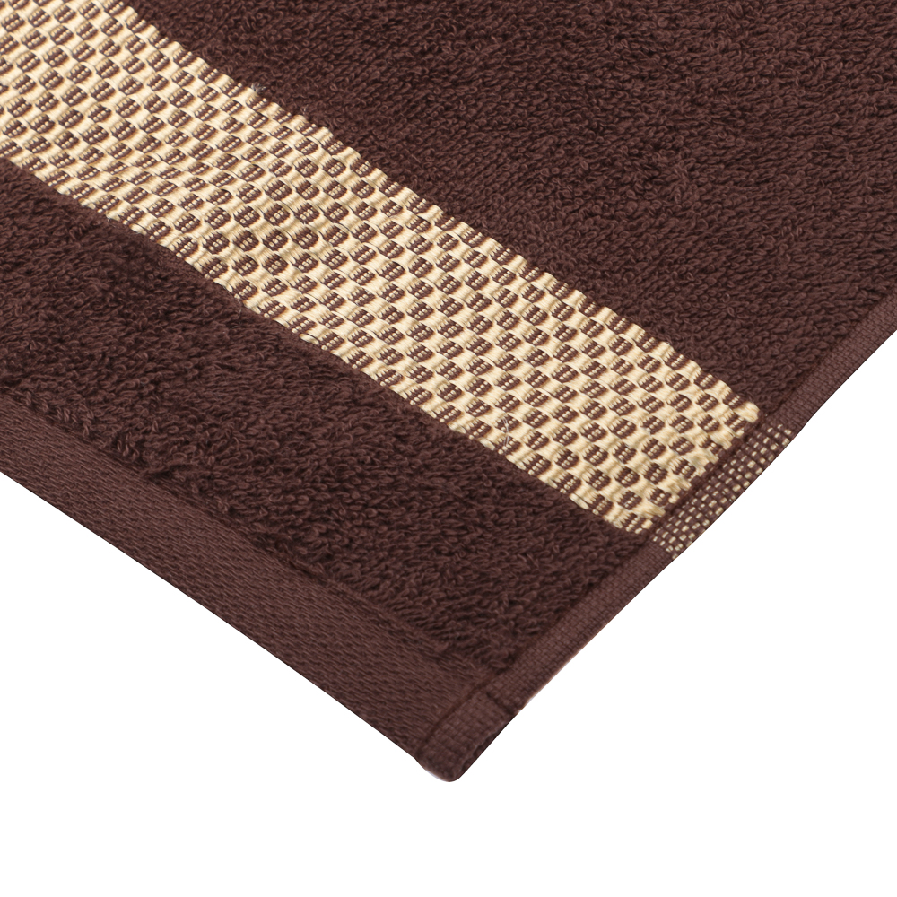 Полотенце махровое 30х50 см PROVANCE Кантри, 100% хлопок, 450 г/м2, коричневый, арт.№ 484-173