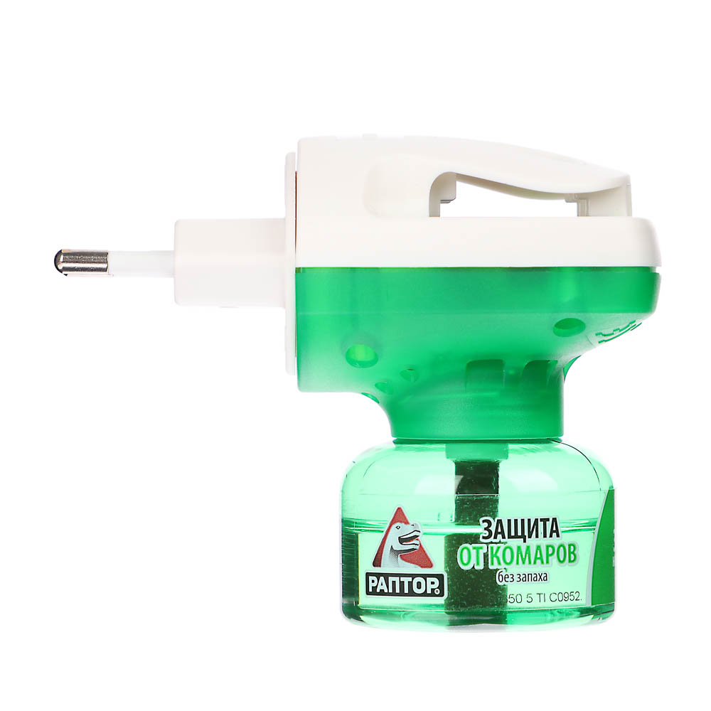 Комплект для защиты от комаров РАПТОР: электрофумигатор+жидкость без запаха, 30 ночей, 20мл, арт.№ 964-005