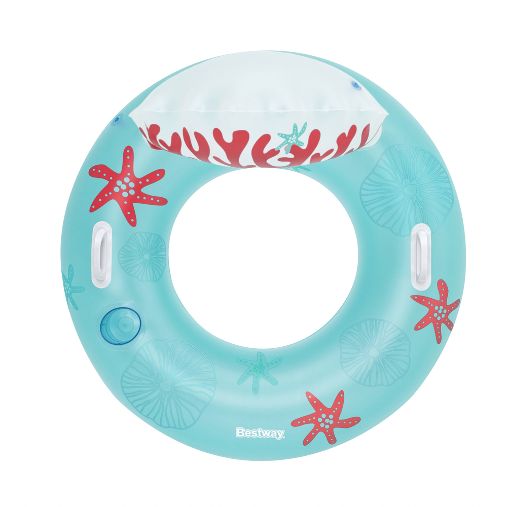 BESTWAY Плавательный круг CORAL BLISS, 107x113см, 43730, арт.№ 091-037