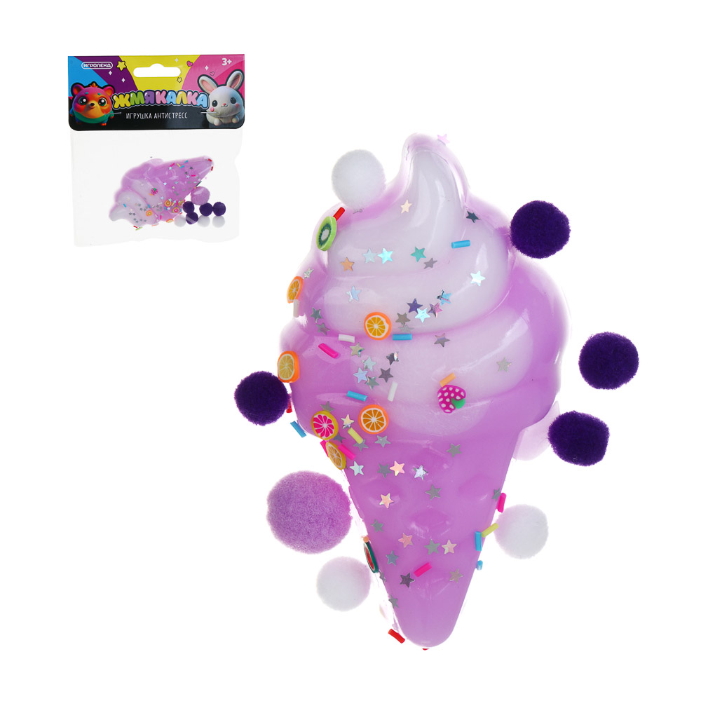 ИГРОЛЕНД Игрушка антистресс "Жмякалка", TPR, 13×15см, микс, арт.№ 297-121