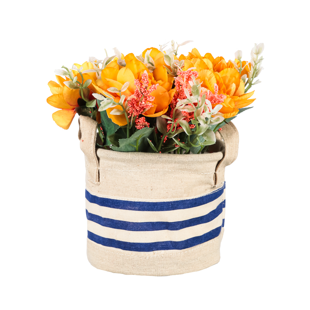 LADECOR Цветочная композиция в кашпо, 4 цвета, 11,5х17 см, арт 6, арт.№ 501-501