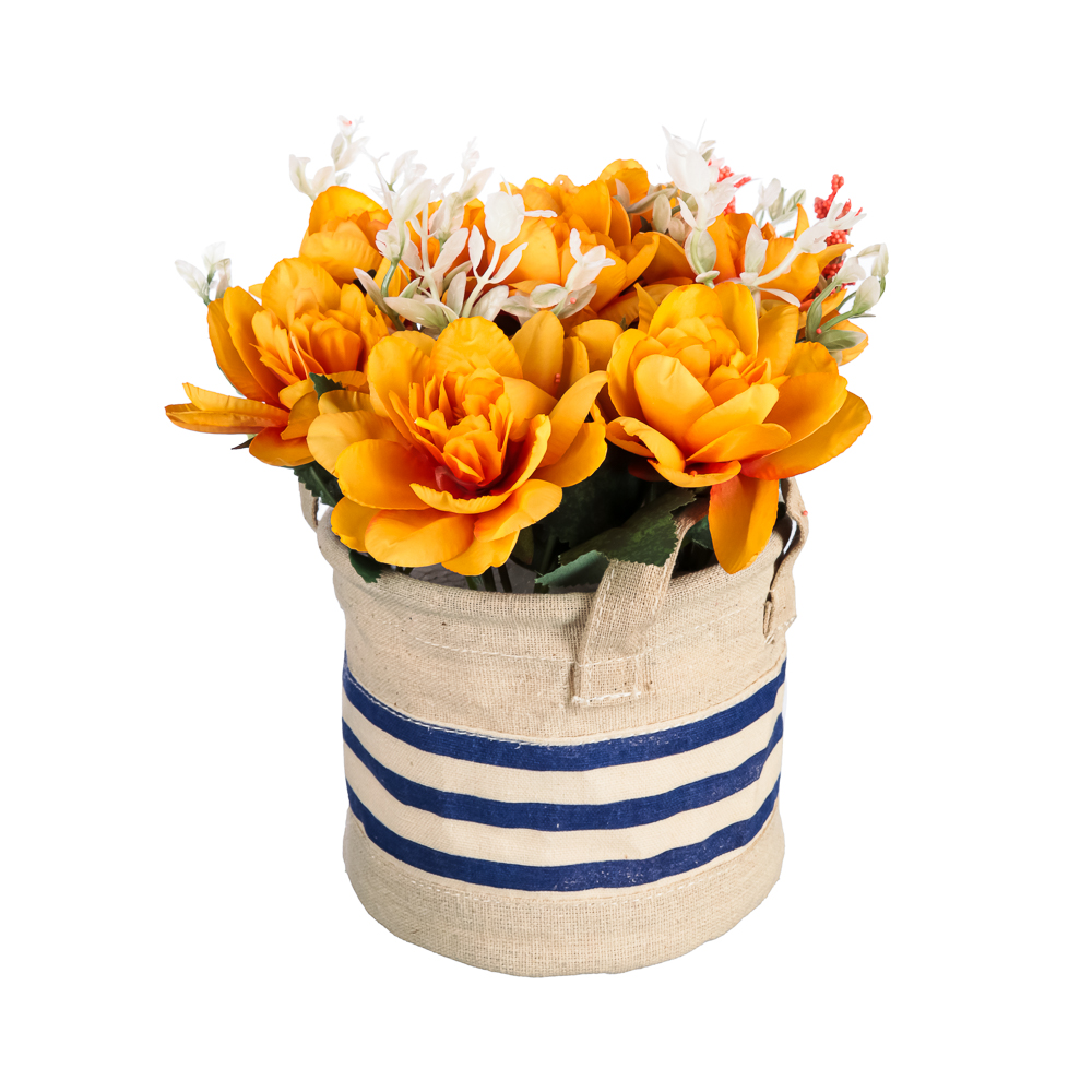 LADECOR Цветочная композиция в кашпо, 4 цвета, 11,5х17 см, арт 6, арт.№ 501-501