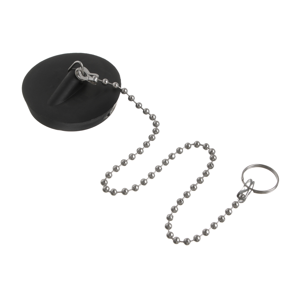 Пробка для ванны с цепочкой 29см тм VETTA, резина, d4см, арт.№ 463-755