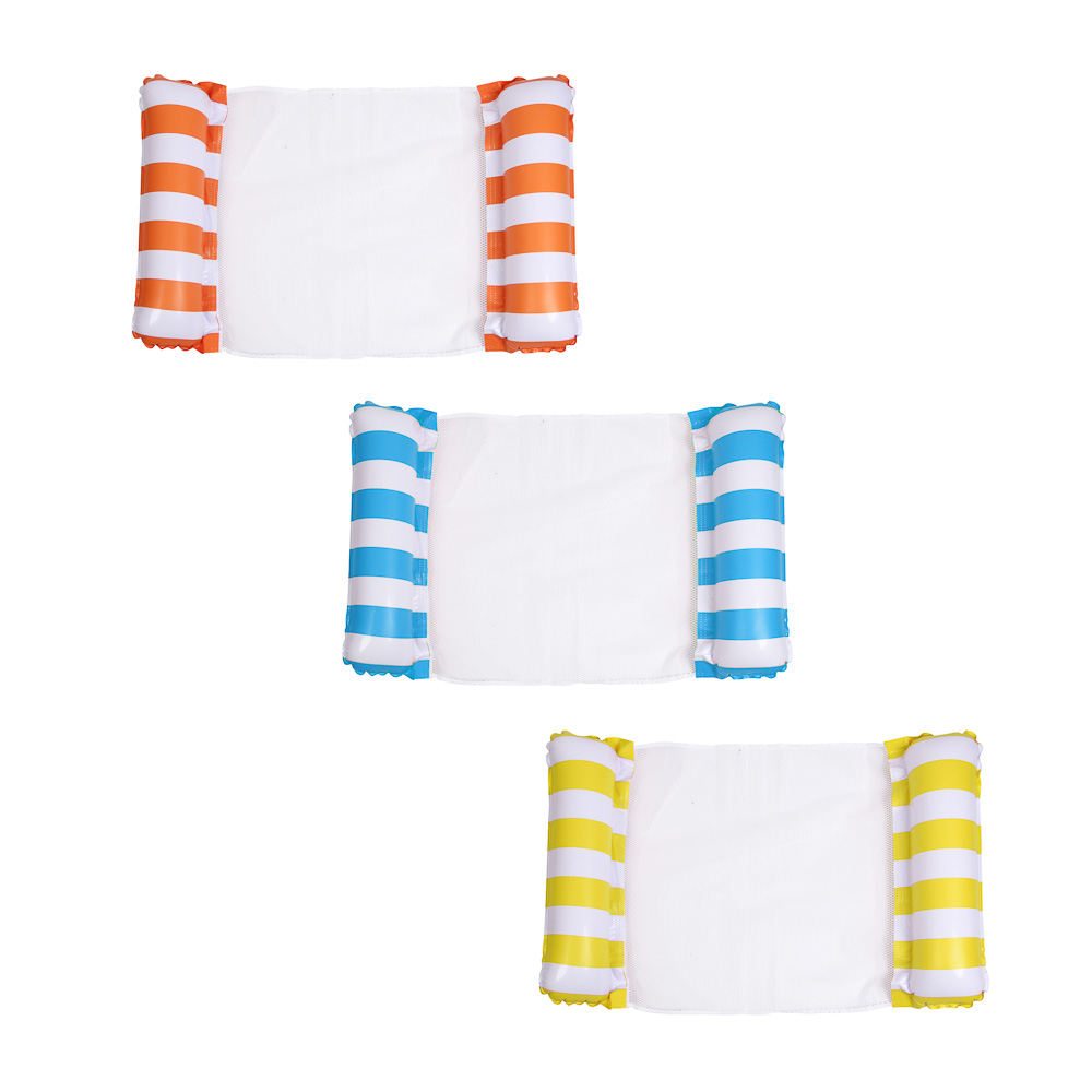 Гамак надувной для плавания "Яркое лето", тм BY SPORT, 125х69 см, ПВХ, 0.18мм, 3 цвета, арт.№ 130-024