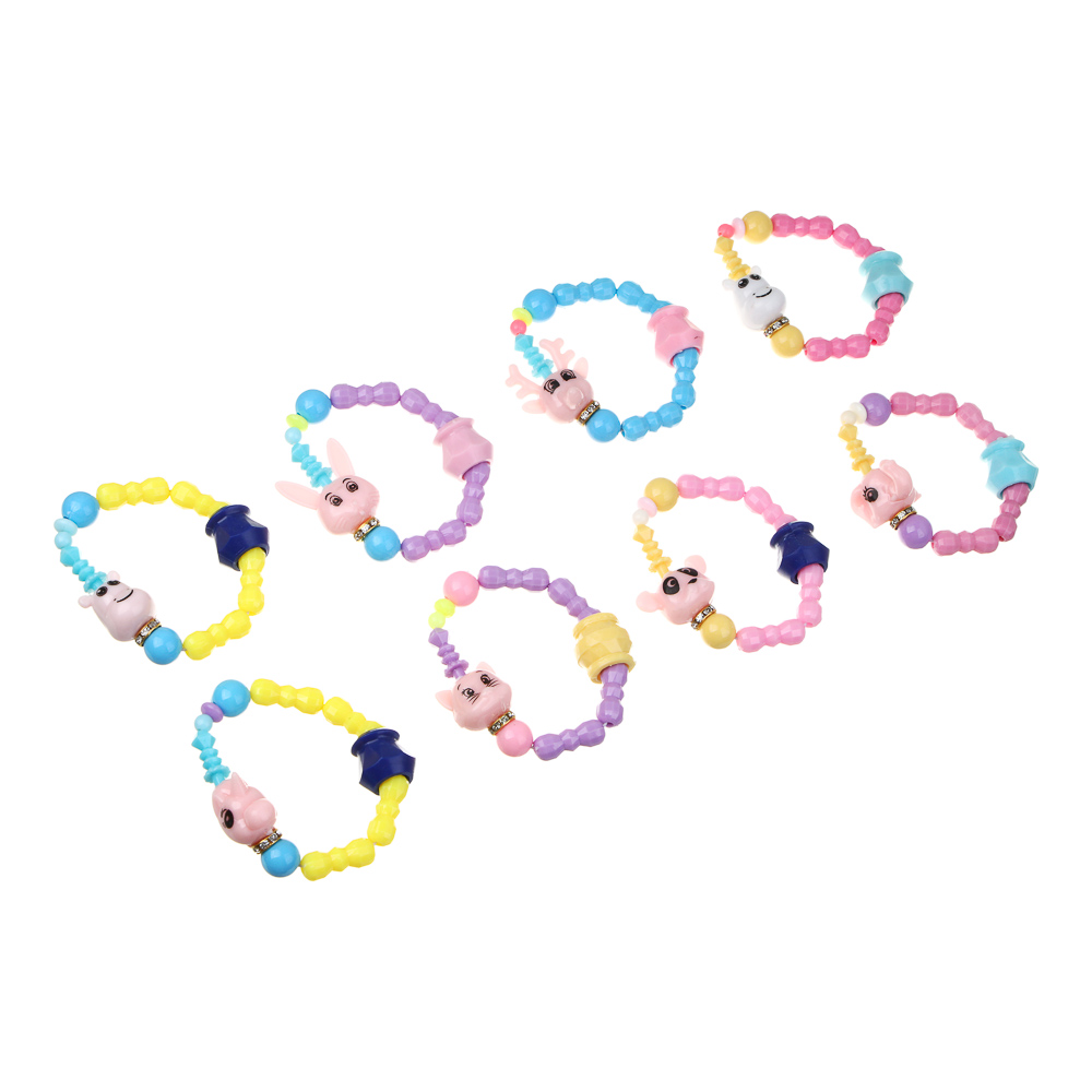 ИГРОЛЕНД Игрушка-сюрприз "Весёлые бусины", 3в1, PP, 10x9см, 8 видов, арт.№ 295-261