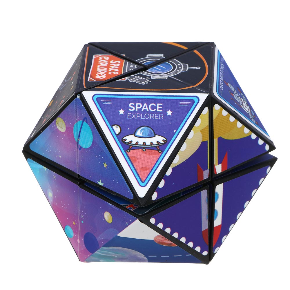 ИГРОЛЕНД Головоломка 3Д "Магнитный куб", PP, 6х6см, 3 дизайна, арт.№ 214-089