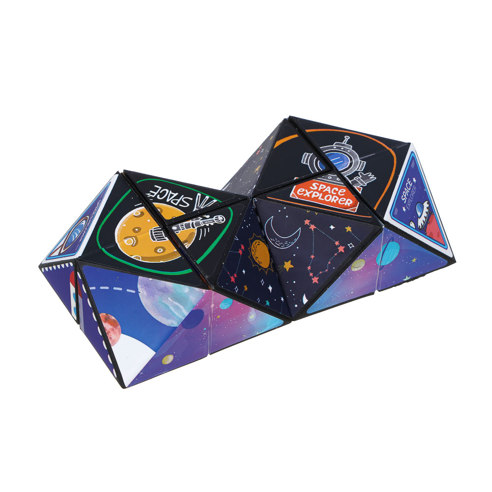 ИГРОЛЕНД Головоломка 3Д "Магнитный куб", PP, 6х6см, 3 дизайна, арт.№ 214-089