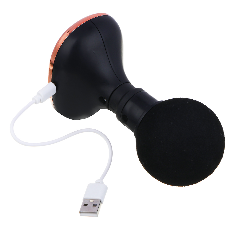 LEBEN Массажёр перкуссионный, 5 режимов, чёрный, 500 мА/ч, сила удара до 10кг, арт.№ 263-019