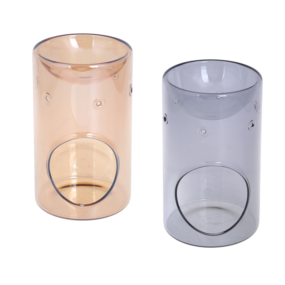 Аромалампа стеклянная, 9x9x14,5 см, 2 цвета, арт.№ 471-026