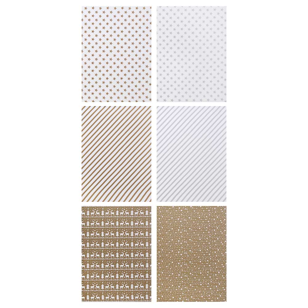 Бумага тм СНОУ БУМ подарочная, 70x100 см, 70 г, односторонняя, 6 диз., арт.№ 570-076