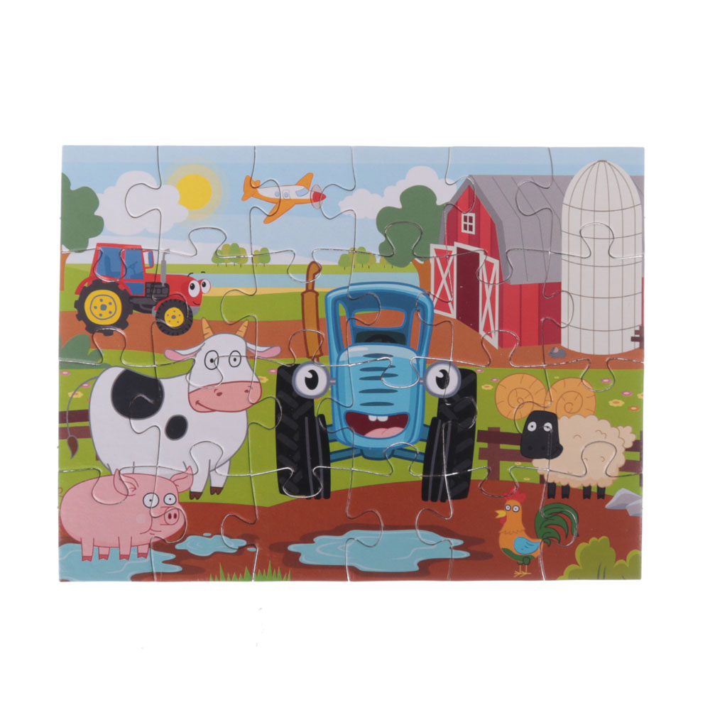 РЫЖИЙ КОТ Пазлы 24 детали микс, картон, 17,5х13см, 16-32 дизайна, арт.№ 898-008