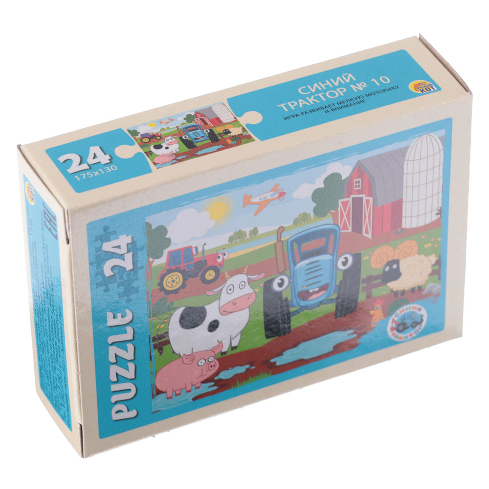 РЫЖИЙ КОТ Пазлы 24 детали микс, картон, 17,5х13см, 16-32 дизайна, арт.№ 898-008