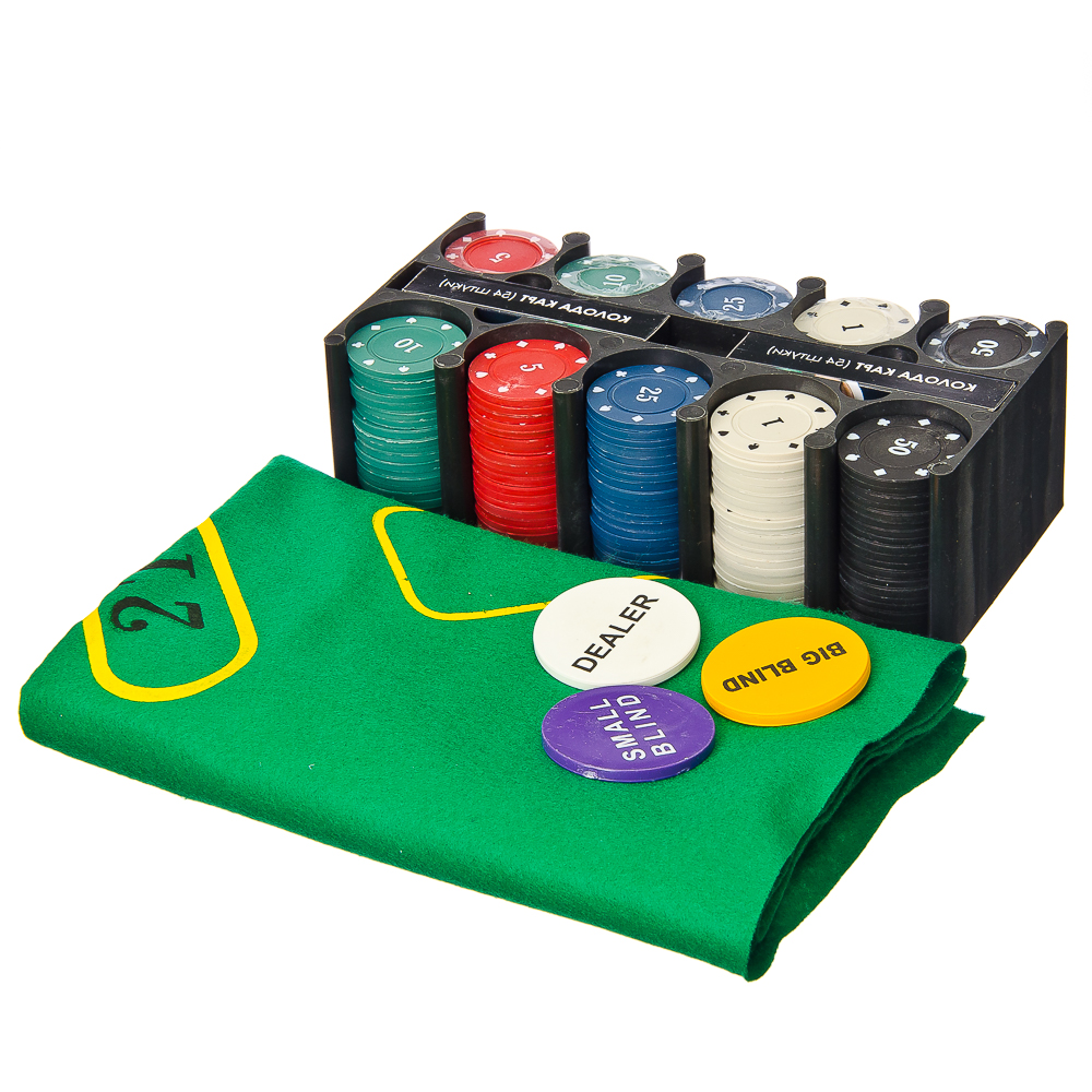 LDGames Набор для покера в жестяной коробке, 24х11,5х11,5см, металл, пластик, арт.№ 538-054