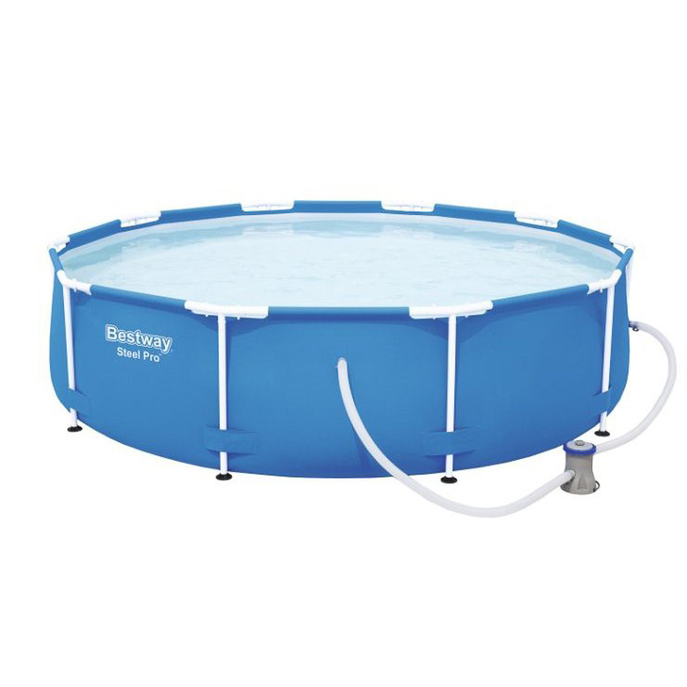 BESTWAY Бассейн каркасный, фильтр-насос, Fe 46%, PVC 47%, 305x76см, 56679, арт.№ 012-017