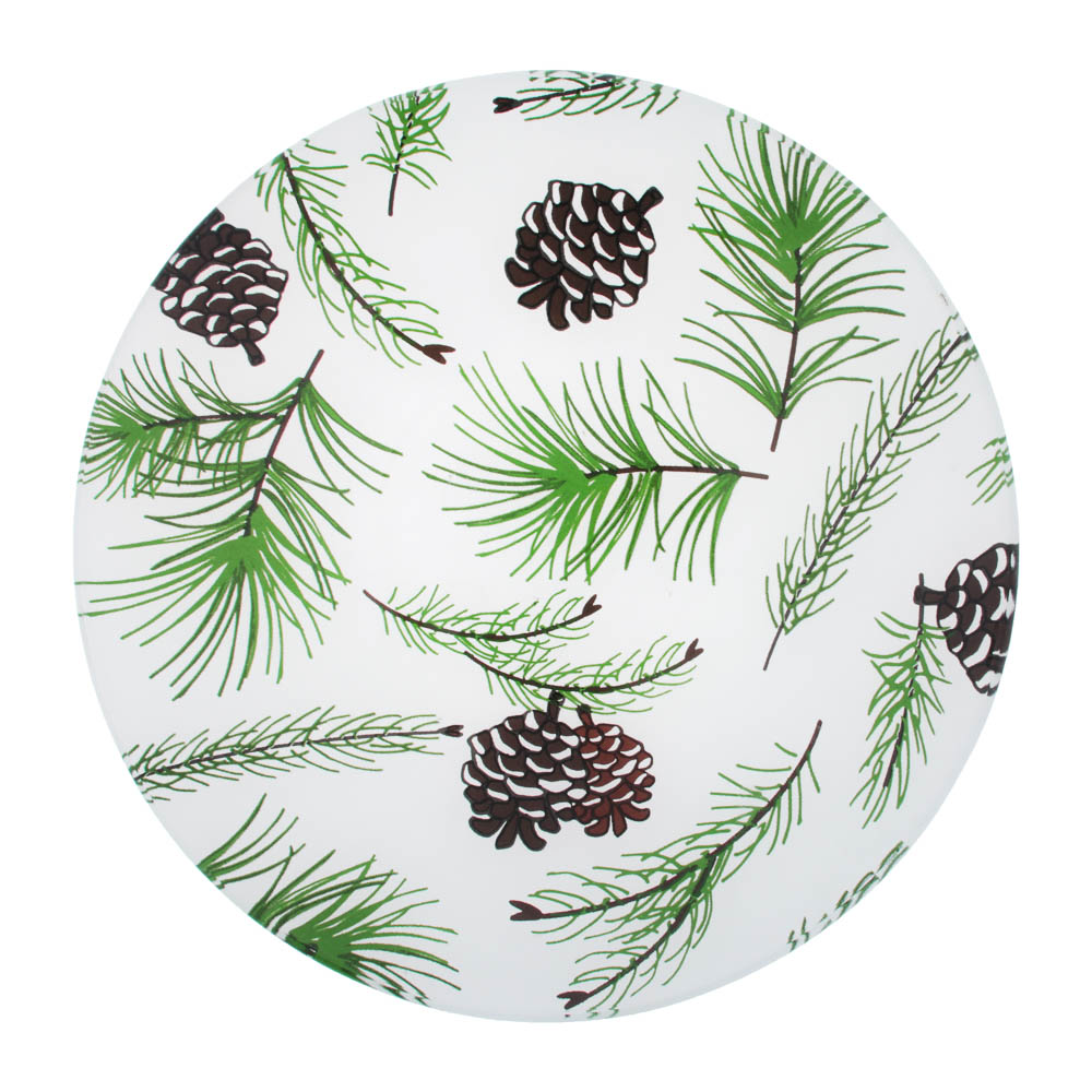 Хвойное утро Салатник круглый 22х5см, стекло, арт.№ 820-144