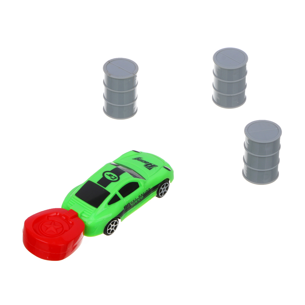 ИГРОЛЕНД Набор Машина с запускалкой, 5пр, ABS, PP, 20,9х15,6х2,6 см, 4 дизайна, арт.№ 292-288