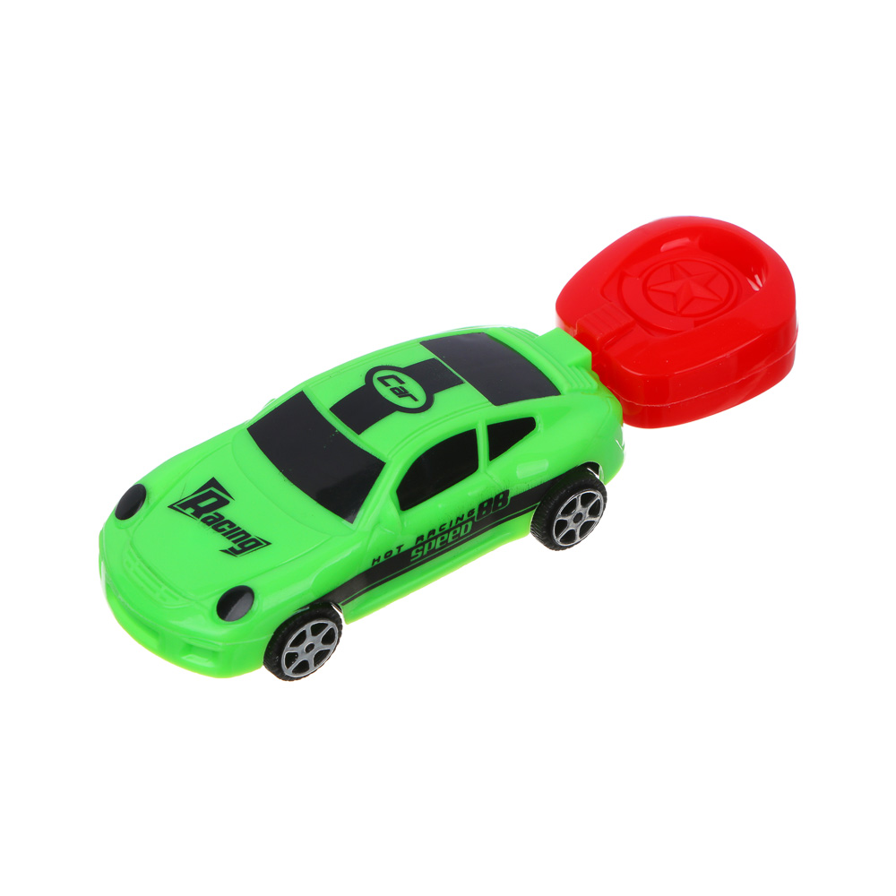 ИГРОЛЕНД Набор Машина с запускалкой, 5пр, ABS, PP, 20,9х15,6х2,6 см, 4 дизайна, арт.№ 292-288