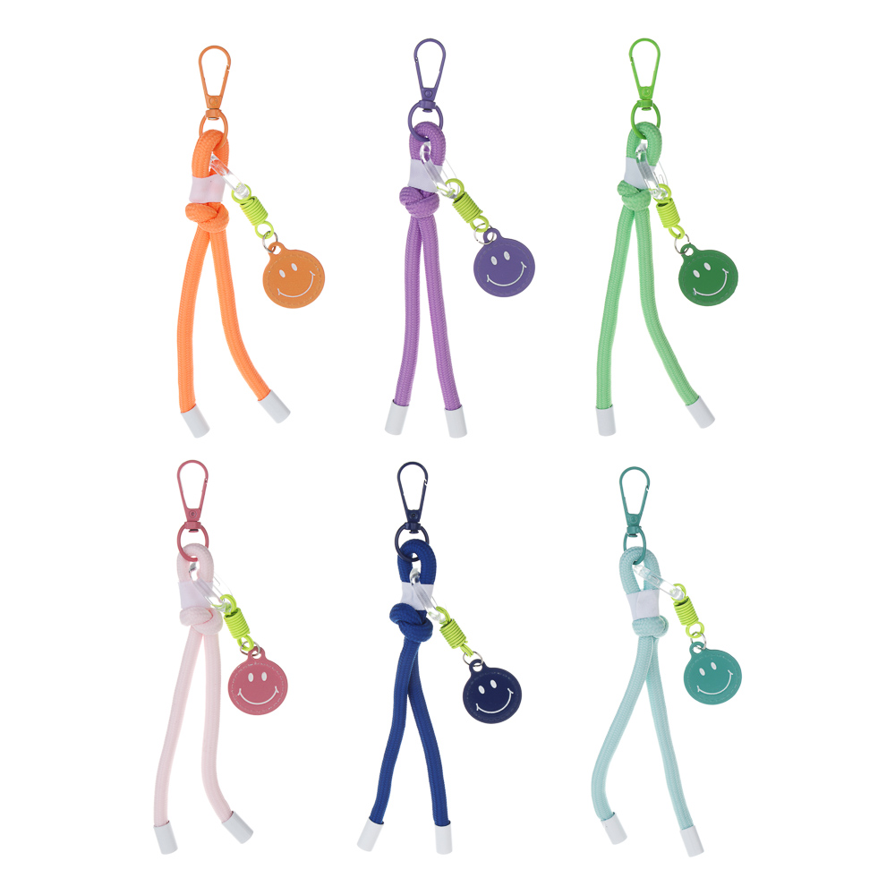 Подвеска аксессуар паракорд с шармом тм ЮL Smile, нейлон, металл, 18 см,  6 цветов, #2, арт.№ 334-137