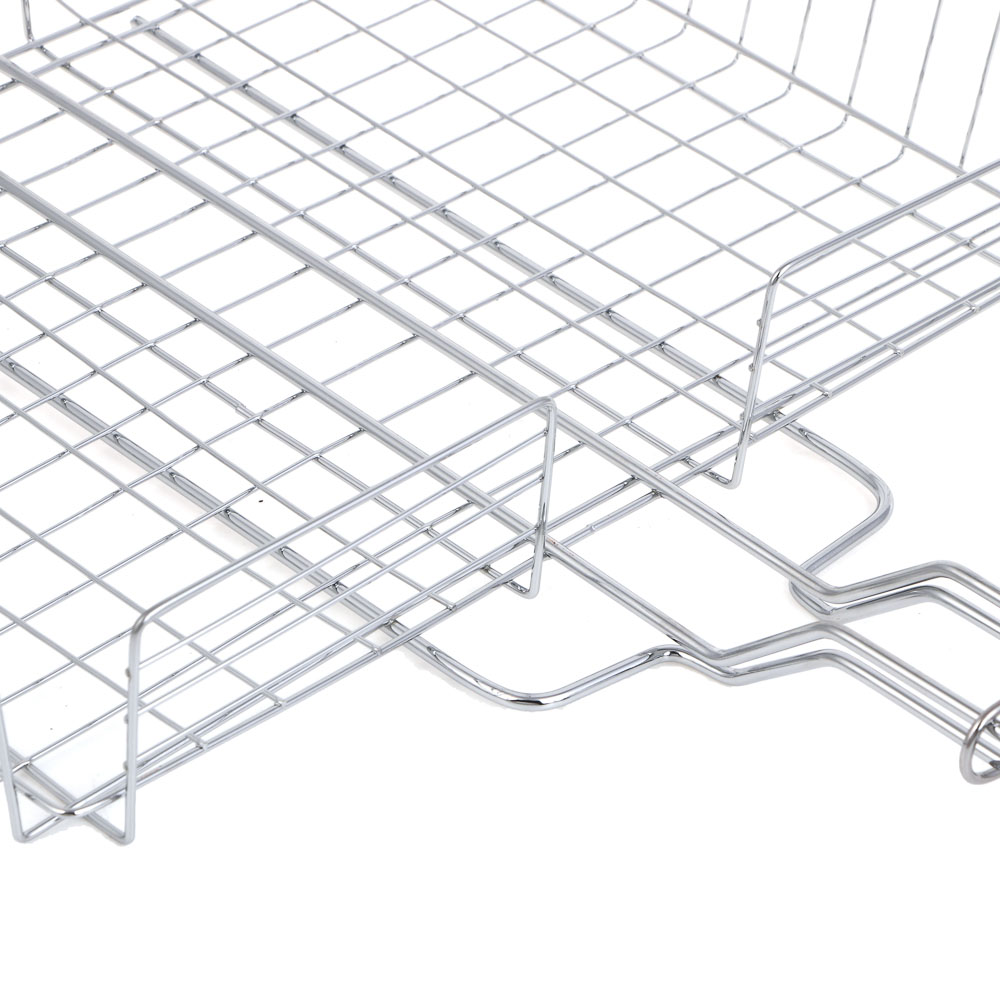 Решетка гриль хром. тм GRILLBOOM, 23x29x6см, арт.№ 104-028