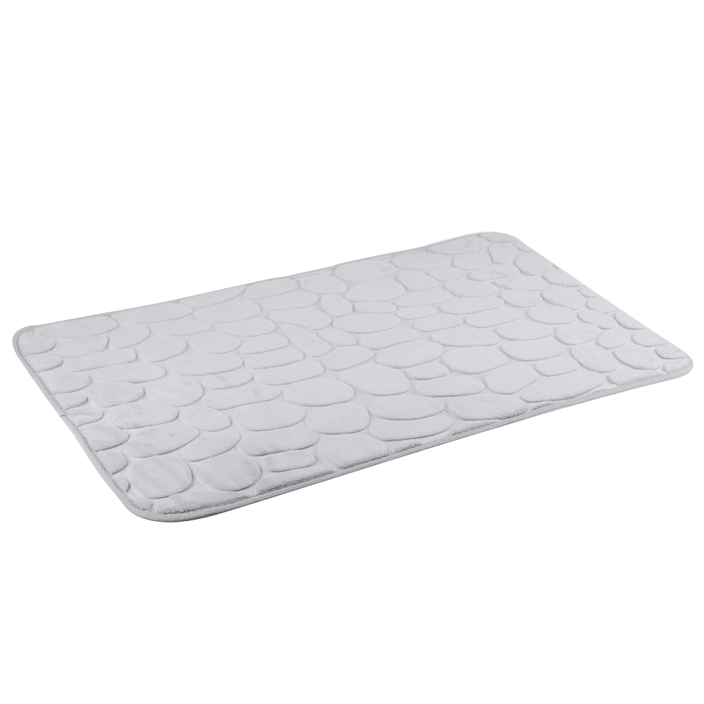 VETTA Коврик для ванной, флис, 50x80см,"Камешки", 3 цвета, арт.№ 462-677