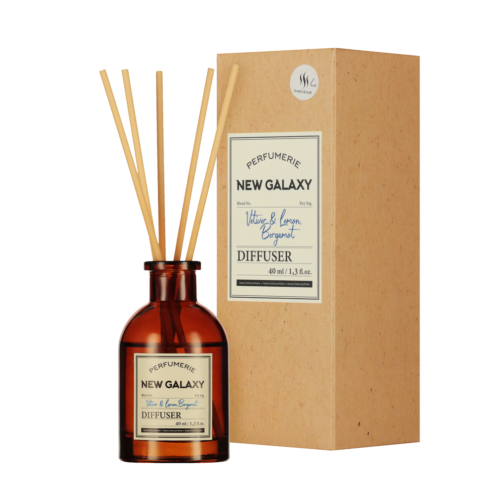 NEW GALAXY Диффузор Perfumerie, Vetiver & Lemon, Bergamot. 40мл, арт.№ 778-196
