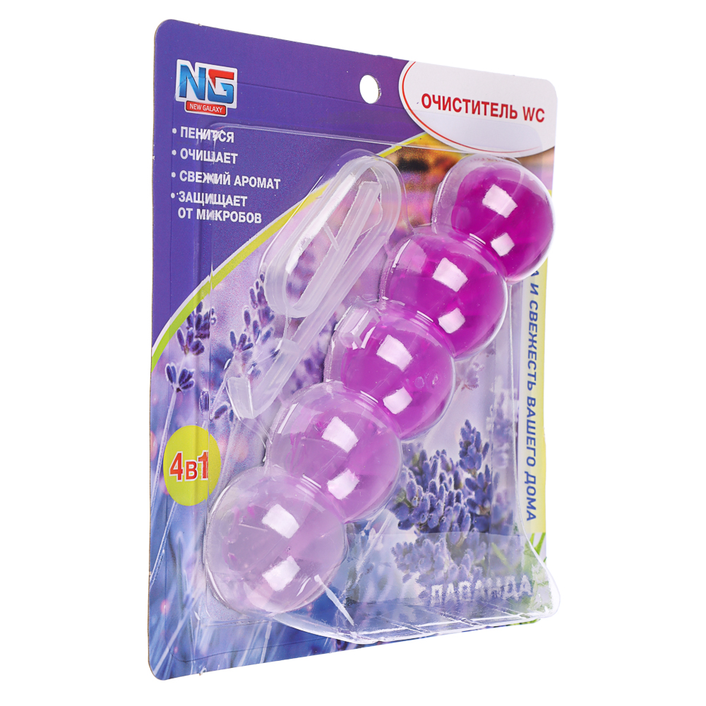 NEW GALAXY Очиститель для унитаза подвесной, 35гр. океан, лес, лаванда, лимон, арт.№ 778-198
