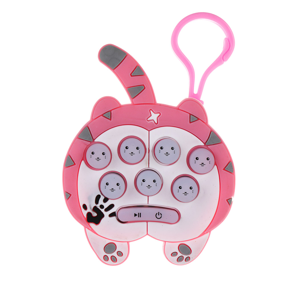 ИГРОЛЕНД Электронная головоломка "Кнопочки", 3хAG13,свет,звук,PVC,силикон,ABS, 6,2х7,5х2,2 см, 2 диз, арт.№ 214-078