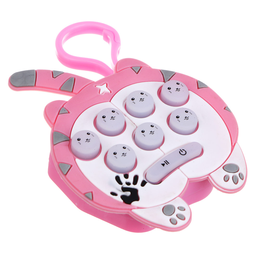 ИГРОЛЕНД Электронная головоломка "Кнопочки", 3хAG13,свет,звук,PVC,силикон,ABS, 6,2х7,5х2,2 см, 2 диз, арт.№ 214-078